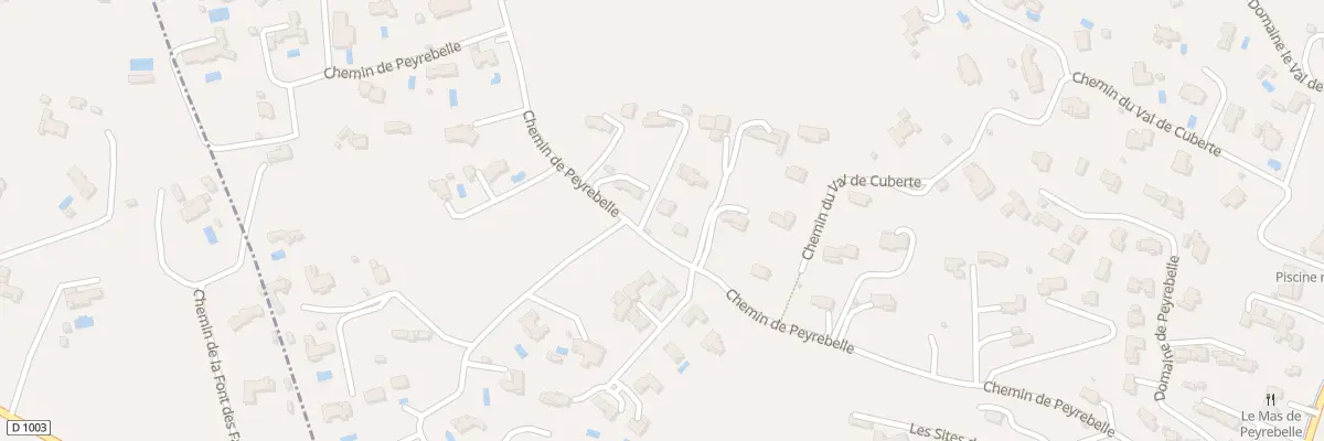 Plan du 530 Che de Peirebelle à Valbonne