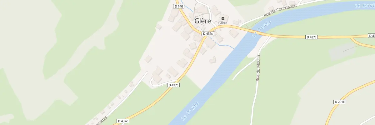 Plan du 14 Le Village de Glère à Glère