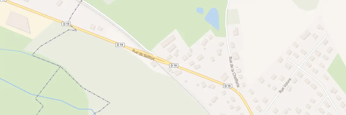 Plan du 56 Rue de Belfort à Joncherey