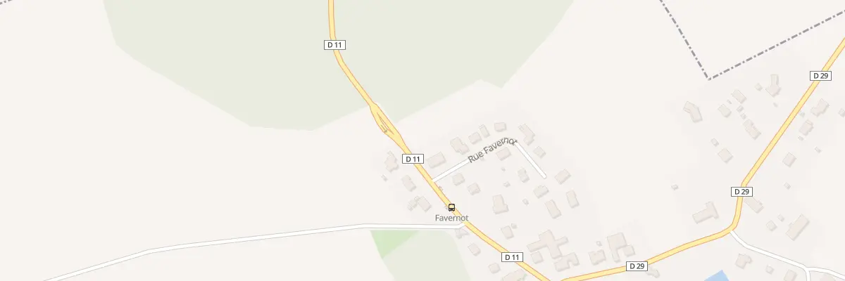 Plan du 1 Rue Favernot à Cunelières