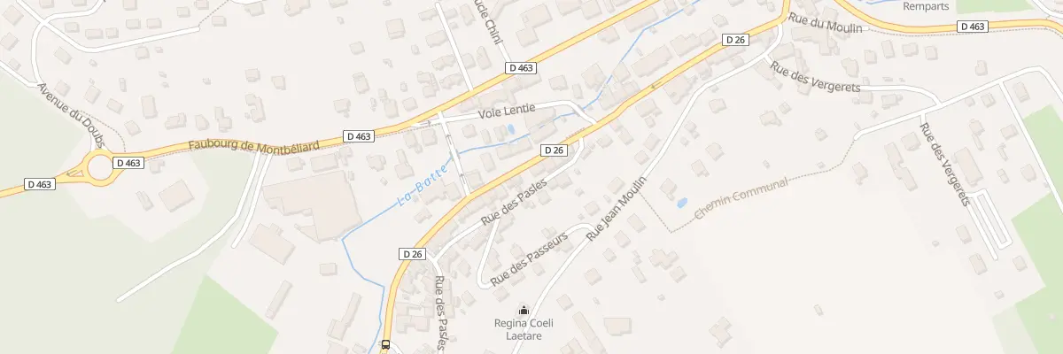 Plan du 8 Rue des Pasles à Delle