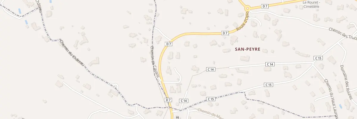 Plan du 81 Rte d’Opio au Rouret