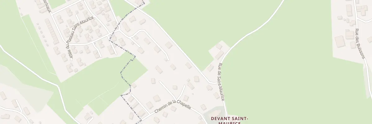 Plan du 2 Rue du Plateau St Maurice à Vieux-Moulin