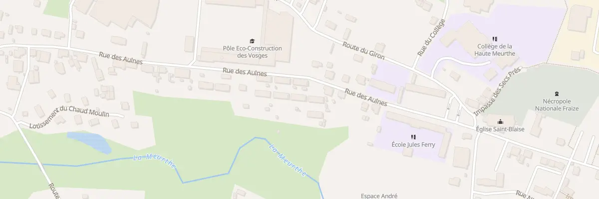 Plan du 23 Rue des Aulnes à Fraize