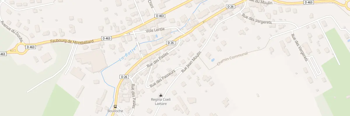 Plan du 3 Rue des Pasles à Delle