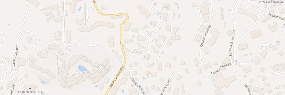 Plan du 42Q Av des Pins à Cannes