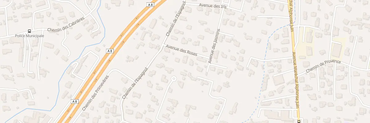 Plan du 68 Av des Roses Cabrieres à Mougins