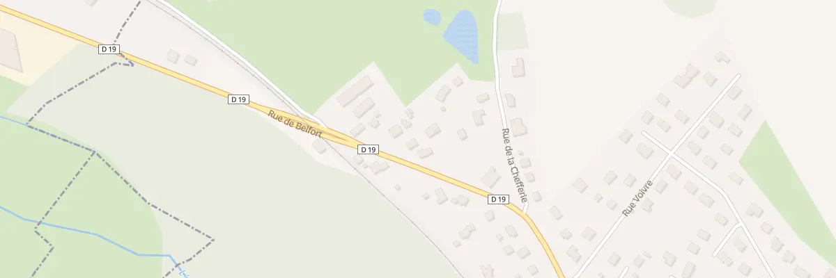 Plan du 52B Rue de Belfort à Joncherey