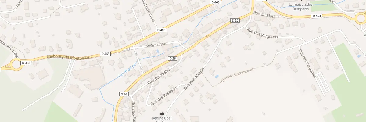 Plan du 1 Rue des Pasles à Delle