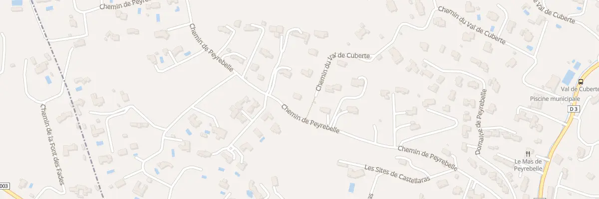 Plan du 458 Che de Peirebelle à Valbonne