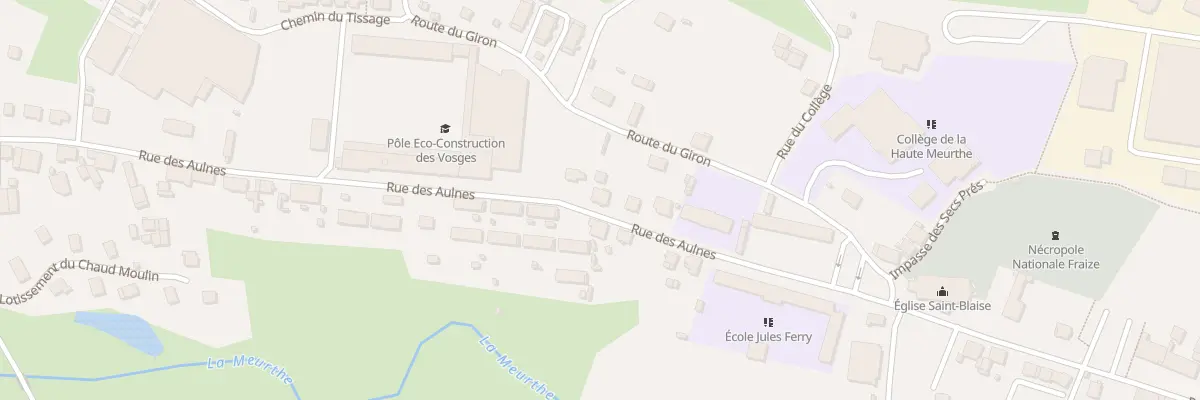 Plan du 10 Rue des Aulnes à Fraize