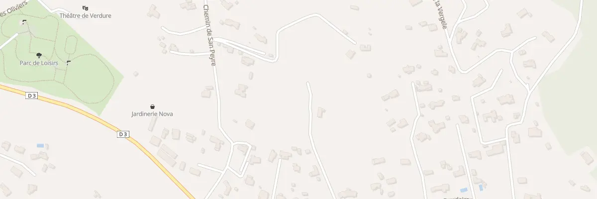 Plan du 3 Che du Poudeirac à Opio