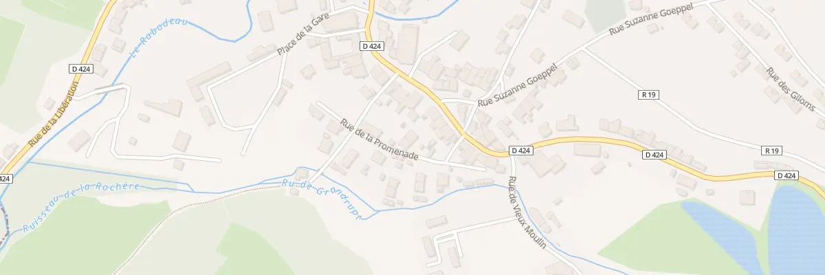 Plan du 12 Rue de la Promenade à La Petite-Raon