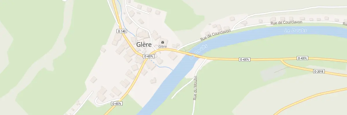 Plan du 1 Rue Principale à Glère