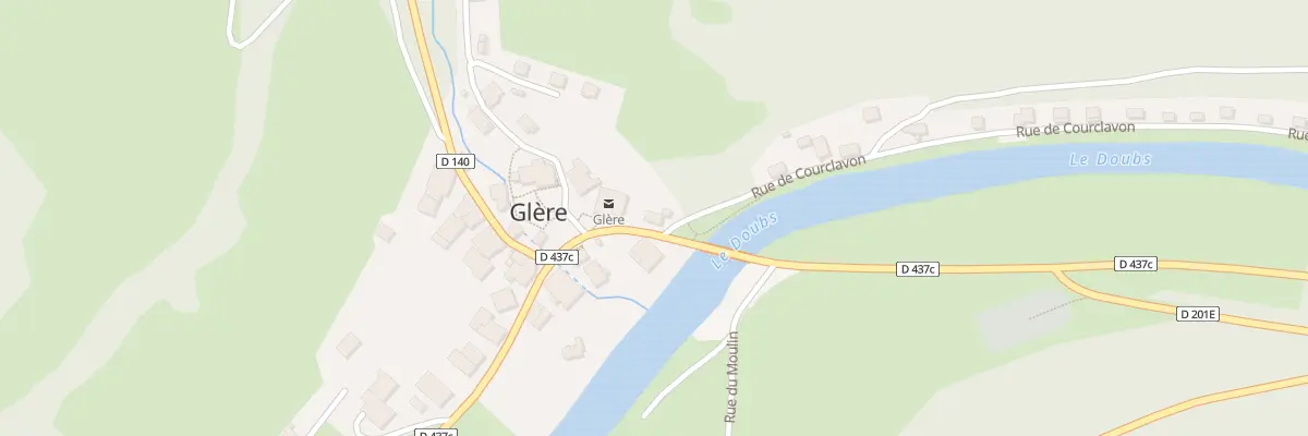 Plan du 2 Rue Principale à Glère