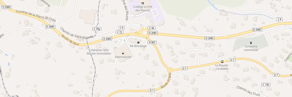 Plan du 46 Rte d’Opio au Rouret