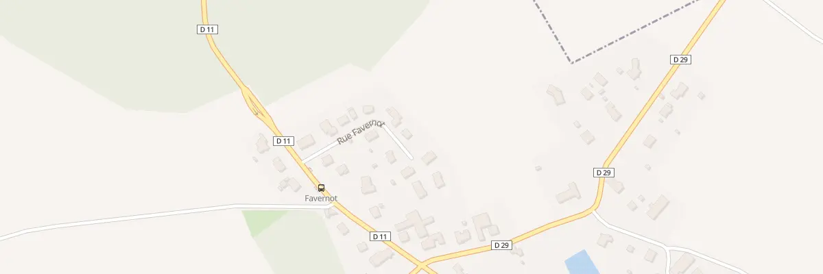 Plan du 11 Rue Favernot à Cunelières