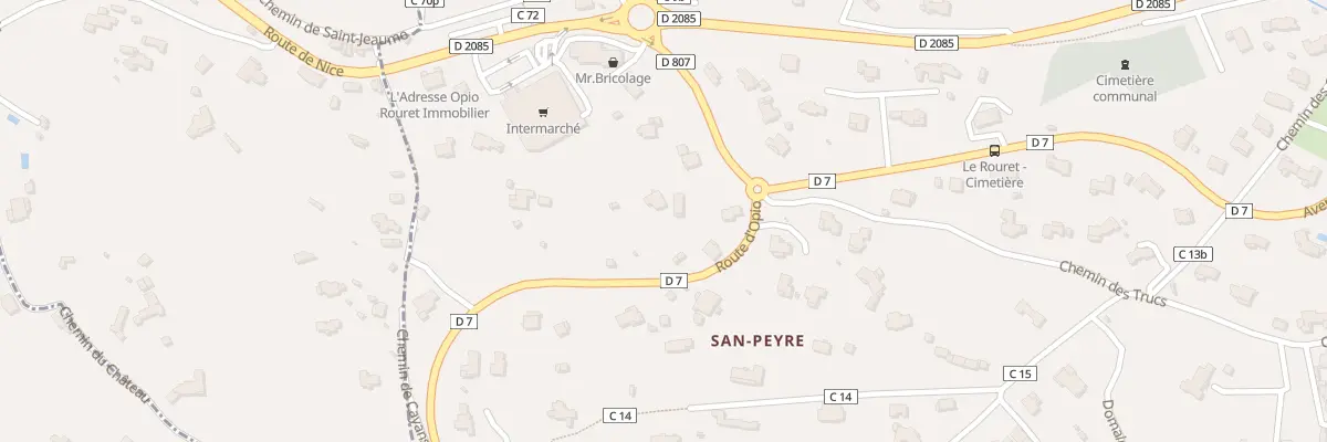 Plan du 54 Rte d’Opio au Rouret