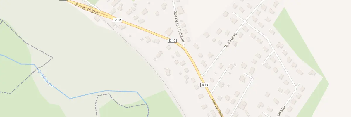 Plan du 37 Rue de Belfort à Joncherey
