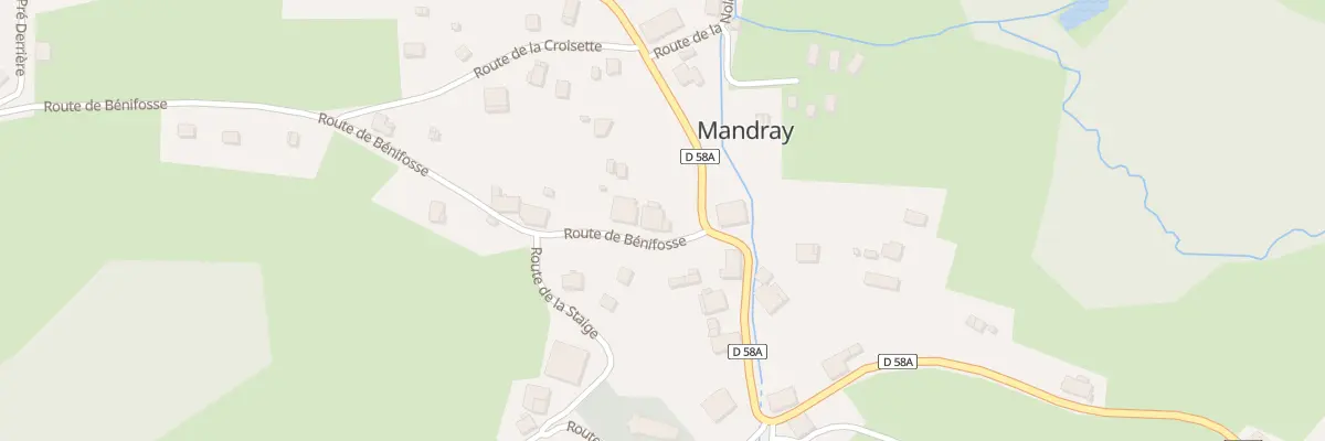 Plan du 30 Rte de Bénifosse à Mandray