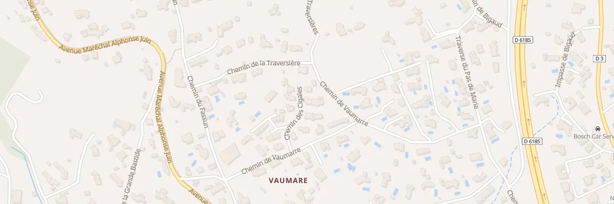 Plan du 96 All des Cigales à Mougins