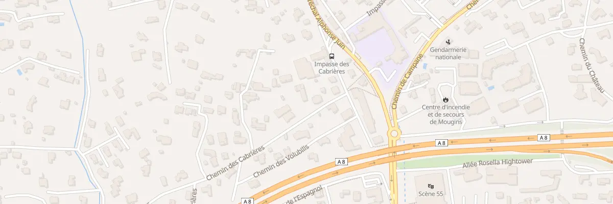 Plan du 58 Che des Cabrières à Mougins