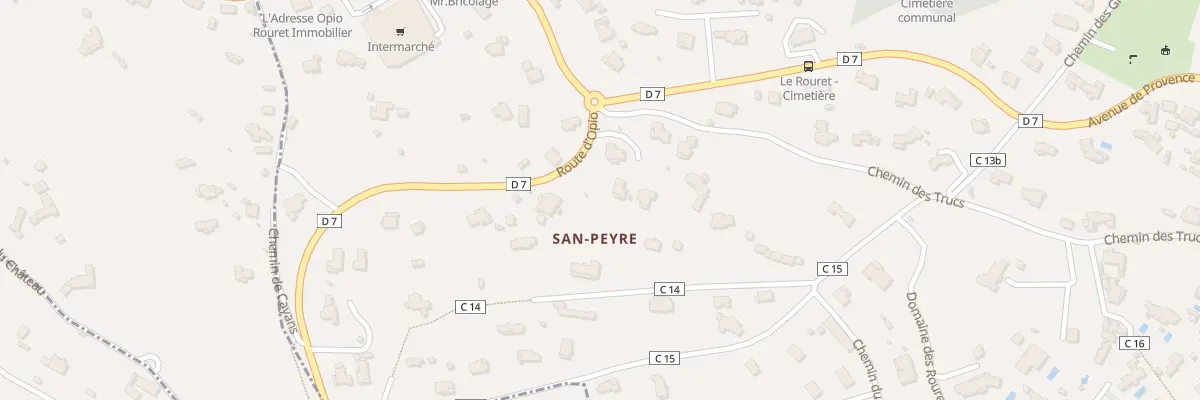 Plan du 63 Rte d’Opio au Rouret