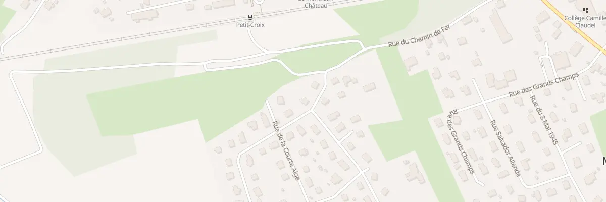Plan du 10 Rue du chemin de Fer à Montreux-Château