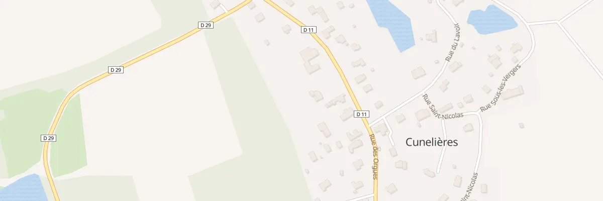 Plan du 12 Rue des Orgues à Cunelières