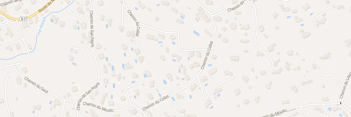 Plan du 13K Che du Collet à Opio