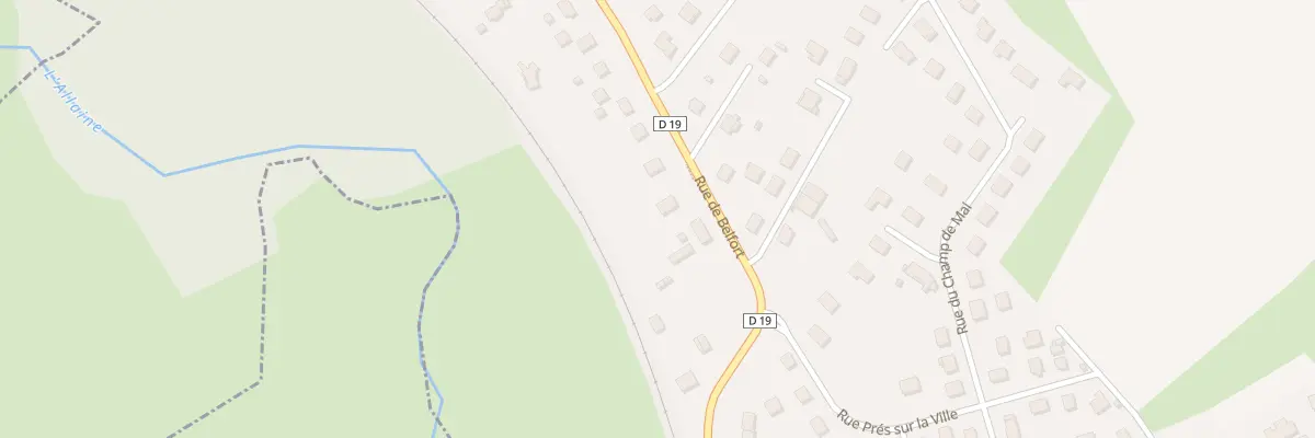Plan du 21 Rue de Belfort à Joncherey