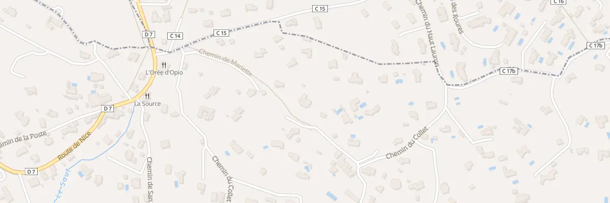 Plan du 6A Che de la Source à Opio