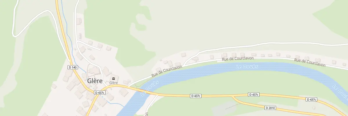 Plan du 7 Rue de Courclavon à Glère