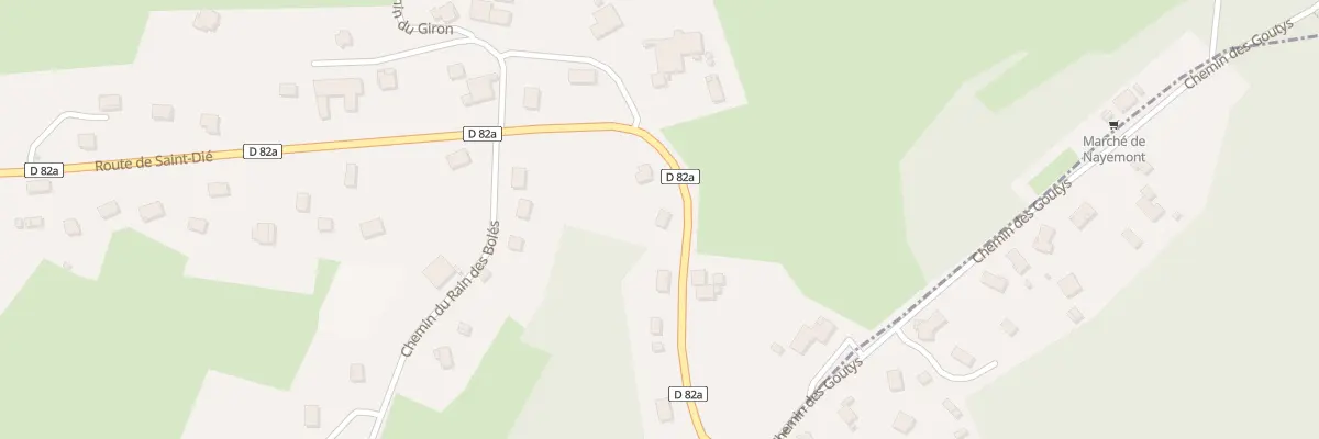 Plan du 1732 Rte de Saint-dié à Nayemont-les-Fosses