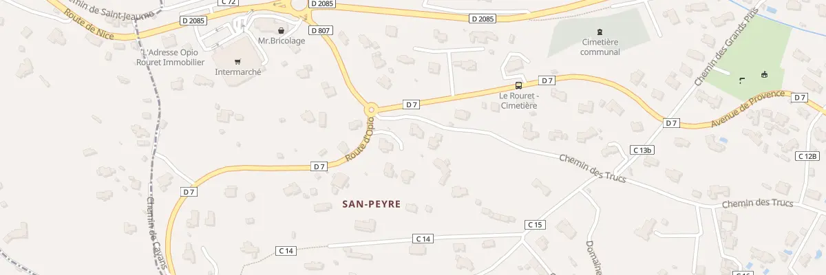 Plan du 25 Che de la Gorgue des Trucs au Rouret