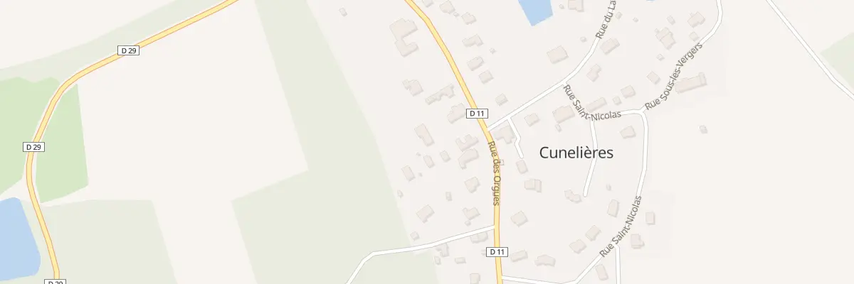 Plan du 18A Rue des Orgues à Cunelières