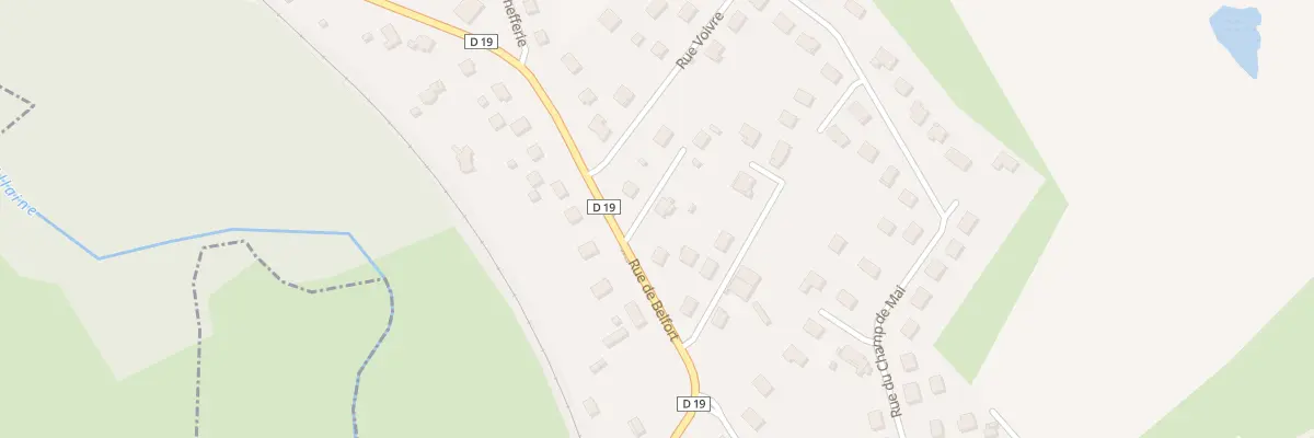 Plan du 34 Rue de Belfort à Joncherey