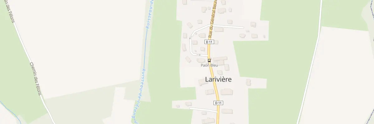 Plan du 3 Rue du Paon bleu à Larivière