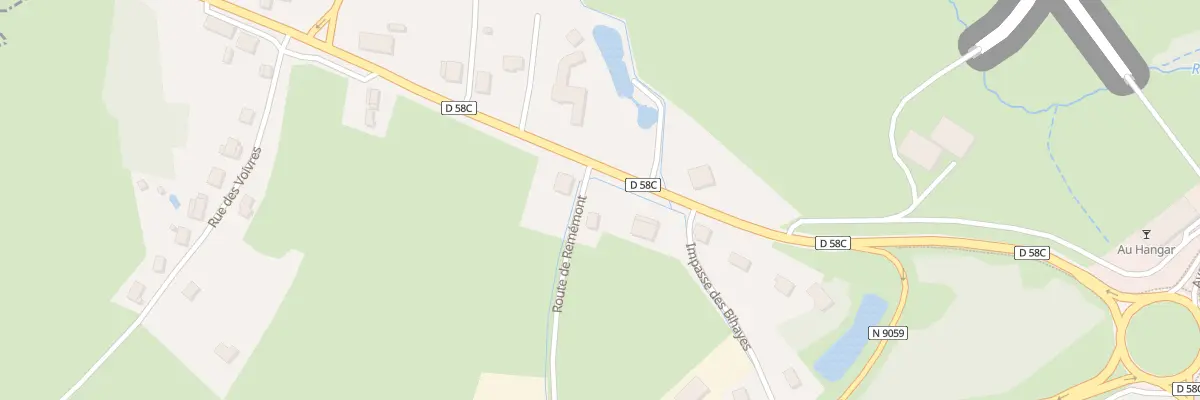 Plan du 1 Rte de Remémont à Remomeix