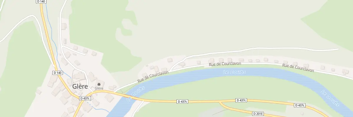 Plan du 9 Rue de Courclavon à Glère