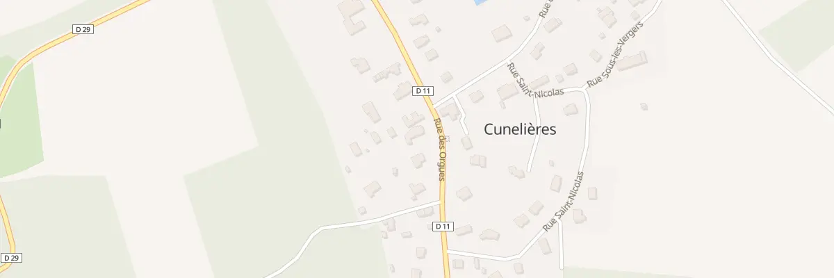 Plan du 20 Rue des Orgues à Cunelières