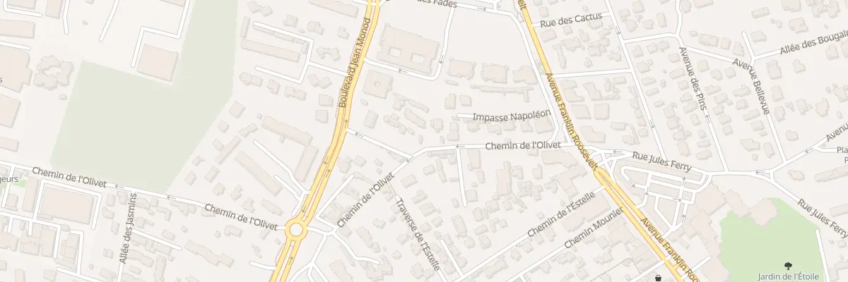 Plan du 18B Che de l’Olivet au Cannet