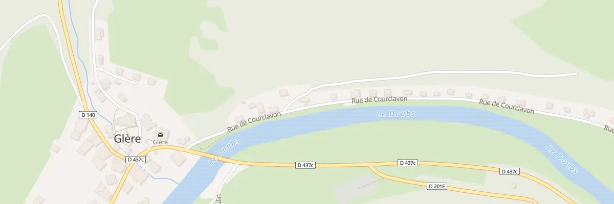 Plan du 11 Rue de Courclavon à Glère
