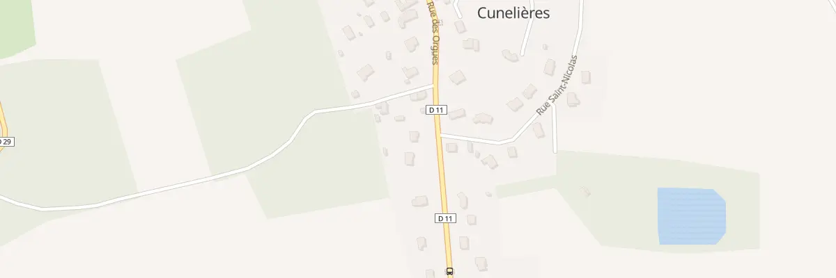 Plan du 24 Rue des Orgues à Cunelières