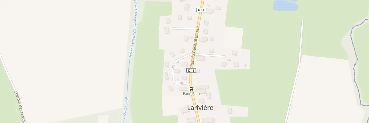 Plan du 6 Rue du Paon bleu à Larivière