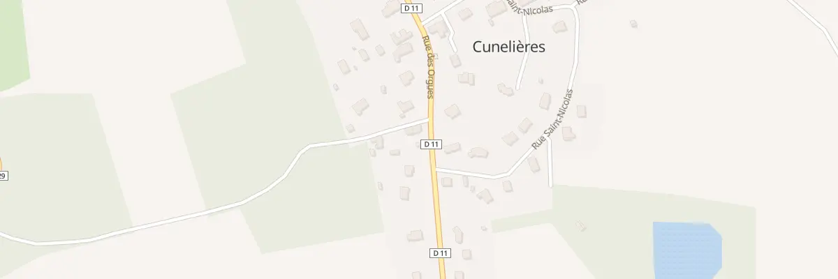 Plan du 1 Rue du Ban bois à Cunelières
