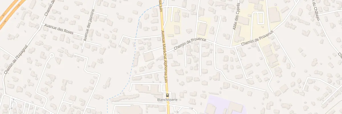 Plan du 24 Che de Provence à Mougins