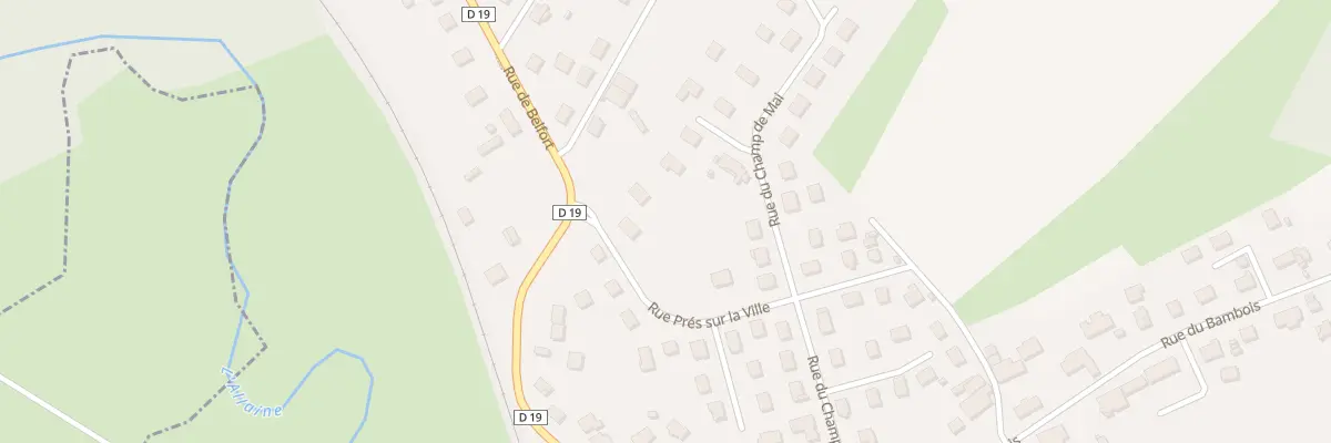 Plan du 22 Rue de Belfort à Joncherey