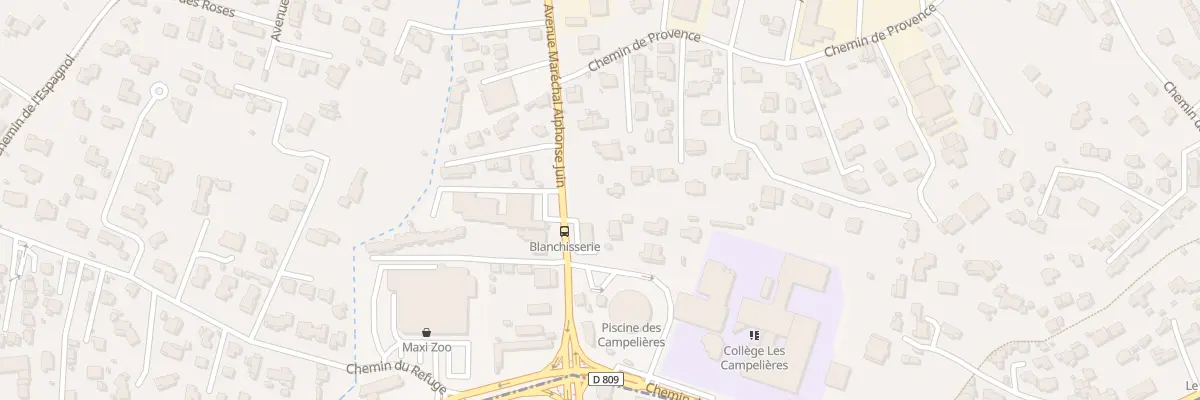 Plan du 2209 Av Mal Alphonse Juin à Mougins