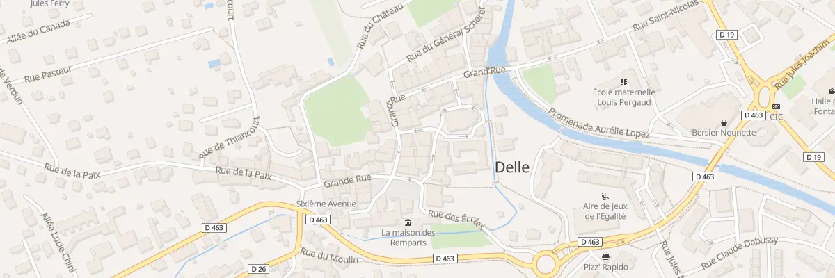 Plan du 4 Rue de l’Eglise à Delle